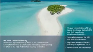 Partnerships for Small Island Developing States (SIDS): Webinar for the Scientific Community