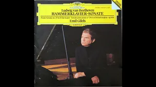 Beethoven - Sonata no.29 in B flat Major, Op.106 'Hammerklavier' - Emil Gilels
