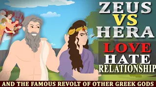 ZEUS vs HERA Love Hate Relationship and the Famous Revolt of other Greek Gods ANIMATED STORY 4K