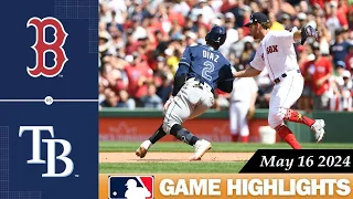 Boston Red Sox Vs. Tampa Bay Rays GAME HIGHLIGHTS May 16, 2024 | 2024 MLB Season