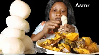African Food mukbang asmr fufu with banga soup African Foodies asmr