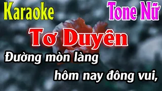 Tơ Duyên Karaoke Tone Nữ Karaoke Lâm Organ - Beat Mới