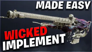 Wicked Implement EXOTIC Mission Made Way EASIER (Save alot of time) | Destiny 2