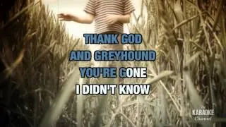 Thank God And Greyhound in the Style of "Roy Clark" with lyrics (no lead vocal)