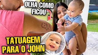 DIEGO TATUOU O ROSTO DO JOHN!!! *olha a reação dele* 😱