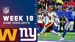 Washington Football Team vs. Giants Week 18 Highlights | NFL 2021