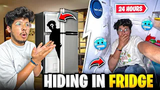 Hiding in Fridge For 24 Hours😨 - 10 Degree Temperatures 🥶DO NOT TRY - Jash Dhoka Vlogs
