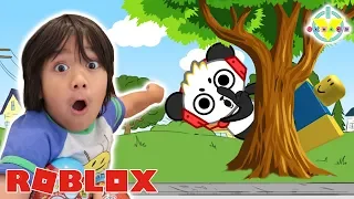 RYAN PLAYS HIDE AND SEEK EXTREME IN ROBLOX WITH COMBO PANDA! Best Hiding Spots!