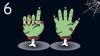 👻🎃🍬Halloween Counting Show with Spooky Zombi Fingers|Count to Ten (10) with Halloween Charkters |