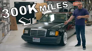 300,000 Mile Mercedes - Slammed on Junk Coilovers // Winter Beater Challenge