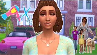 Struggling single mum juggles hairdressing and parenting! // Sims 4 storyline