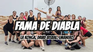 FAMA DE DIABLA - LA KONGA, DAVID BISBAL, EMANERO | Zumba | Zin Juanchys Sotelo