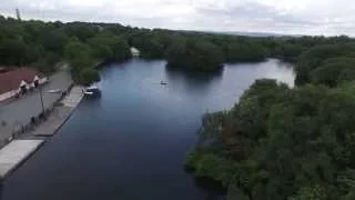 Heaton Park Boating Lake with a drone in 4K