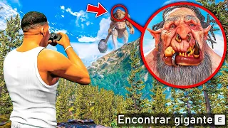 ¡ENCONTRÉ un HORRIBLE GIGANTE en GTA 5! 🪓👹 | CAZA de GIGANTES de GTA V