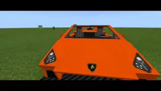 How To Make a working LAMBORGHINI IN MINECRAFT FAST & EASY| no mods