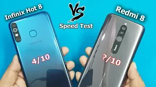 Redmi 8 Vs Infinix Hot 8 Speed Test Comparison || Antutu Bench Mark Scores || Rs6999 vs Rs.7999