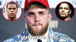 JAKE PAUL, FRIENDS WITH DEVIN HANEY & GEORGE KAMBOSOS JR., PREDICTS WHO WILL WIN