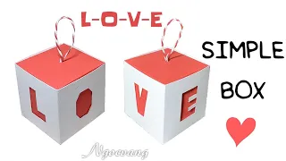 Simple box - Hộp quà chữ “L-O-V-E” - NGOC VANG Handmade