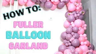 How to Balloon Garland | Pink and Purple Fuller Balloon Garland