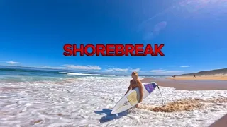 (4k POV) Shallow shorebreak barrels and snaps.