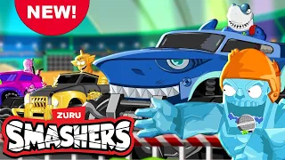 NEW! SMASHERS! Shark Safari | Monster Truck -  Episode 6 | Cartoons for Kids | Zuru