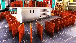 I Turned My Kitchen into an Insane Domino Maze - Cooking Simulator