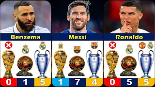 Best Players How Many World Cup, Ballon D'Or & Champions League They Won