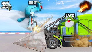 OGGY AND JACK FACING FUNNY FACE TO FACE CHALLENGE (GTA 5 Funny Moments)