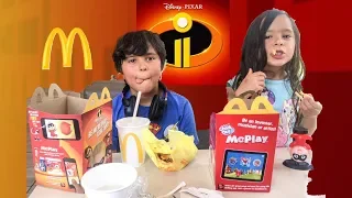 McDonalds Happy Meal The Incredibles 2 -  2018 Family Fun Activity Toddler Kids Video