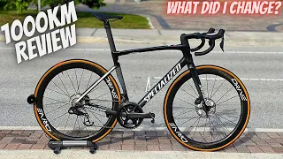 1000km REVIEW OF MY SPECIALIZED TARMAC SL7 & ELITE WHEELS *DRIVE 50D* (CHANGES MADE TO FIT!)