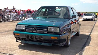 1300HP VW Golf 2 Rallye R30 Turbo - 0-315 KM/H Accelerations!