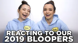 Reacting to Our 2019 BLOOPERS - Merrell Twins Live