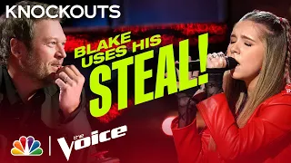 Rowan Grace's Gorgeous Rendition of "Vienna" Earns Blake's Steal | The Voice Knockouts 2022