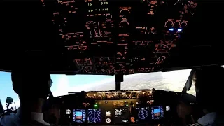 My first flight as co-pilot in the Boeing 737