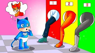 Baby Catboy Choice - Who is OWLETTE?! - OWLETTE & Catboy LIFE STORY | PJ MASK 2D Animation