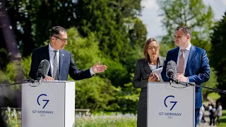 G7: Pressestatement Bundesminister Cem Özdemir und der Agrarminister der Ukraine, Mykola Solskyj