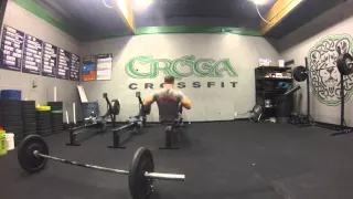 For Time: 20 UB Thrusters @ 95#, Row 500m - Round 3