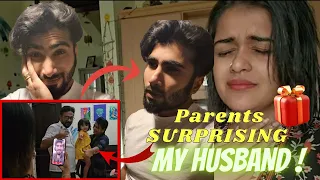 Parents SURPRISED MY Husband😳*He Got EMOTIONAL 😭|#laamj