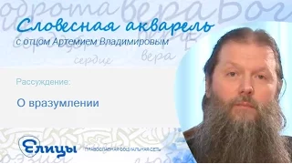 О вразумлении. Протоиерей Артемий Владимиров. Словесная Акварель