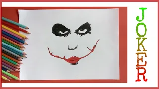 Easy Way To Draw Joker Sketch Step By Step | Drawing Tutorial | Joker Drawing For Beginners