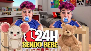 PASSEI 24 HORAS SENDO UM BEBÊ *robson abreu