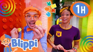 Blippi and Meekah's Color Factory Exploration! | 😍 | Hobbies | Blippi | Compilation | Moonbug Kids