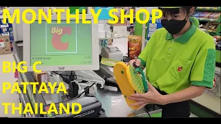 Monthly Shop at BIG C & Lunch Pratumnak Pattaya Thailand