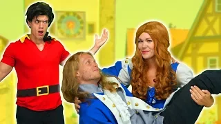 BEAUTY AND THE BEAST BELLE AND PRINCE ADAM DEFEAT GASTON. After Belle Saves Beast. Totally TV