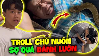 Vlog | Quý11N Chơi Liều Cầm Rắn Khủng Troll Nhát Rắn Chú Nuôn Và Cái Kết Bị Đánh ?