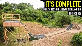 IT'S COMPLETE! I RIDE THE MULCH JUMP AND TALK PLANS FOR THE NEW LINE!