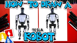 How To Draw A Tesla Robot