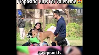 AVR Prank TV | New Proposing Cute Girl | New Video By Vinay Thakur Pranks Star