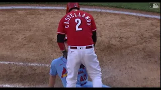 Cardinals Reds Benches Clear After Nick Castellanos Flexes In Jake Woodford’s face