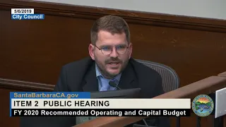 City Council Budget Hearing - Airport, Solid Waste and Waterfront - 2019-05-06